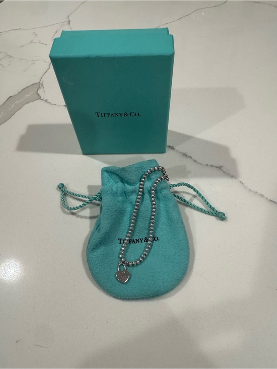 Tiffany & Co. Jewelry - Tiffany & Co. Silver Heart Bead Bracelet